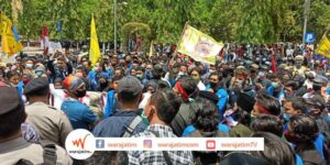 Demo Tolak Omnibus Law di Ponorogo Berlangsung Damai