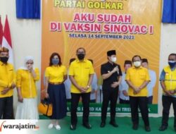 Vaksinasi Partai Golkar di Trenggalek, Bupati M. Arifin: Politik Kemanusiaan